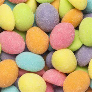 Candy - Easter & Spring Sanded Gummy Eggs Sugar Stack