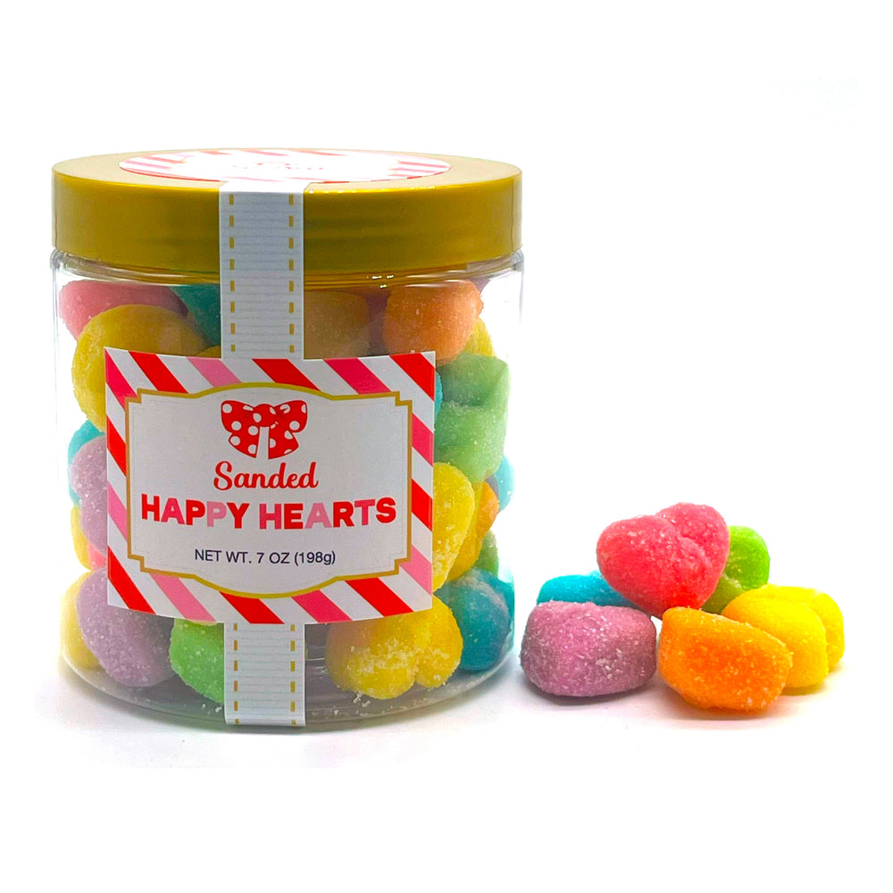 Candy - Valentine's Day Colorful Gummy Happy Hearts Sugar Stacks