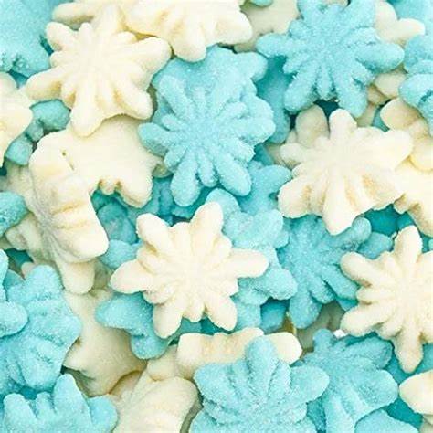 Candy - Christmas & Holiday Sanded Gummy Snowflakes