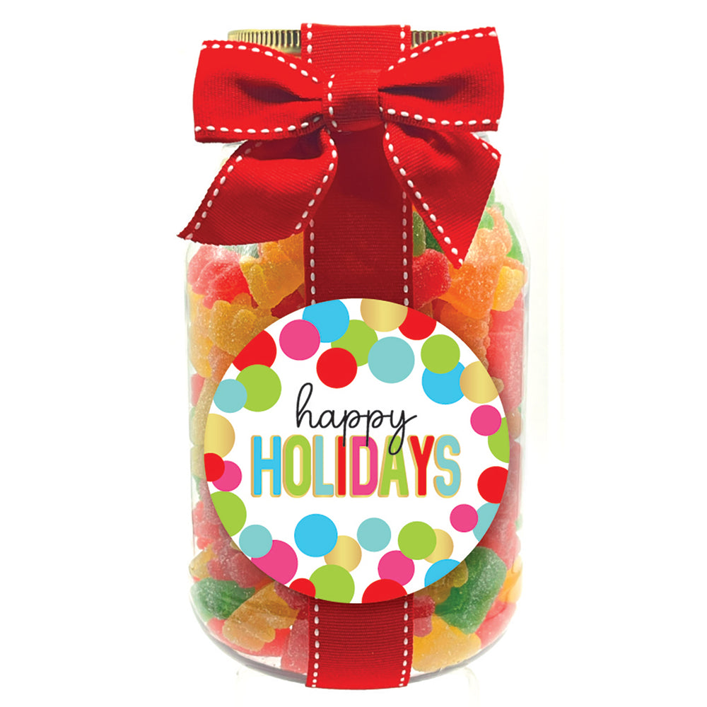 Candy - Holiday Sanded Sour Gummy Bears - HCD